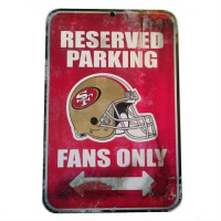 STREET SIGN - PARKING SIGN - NFL - SAN FRANCISCO 49ers 